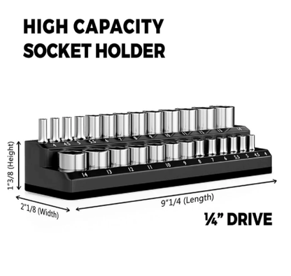 Exakt magnetisk uppsättning mutterdragarhållare