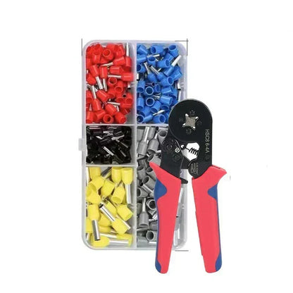 ⚡ 50% RABATT NU! 🔧 200 Krympbara Terminalanslutningssatser – Självjusterande Krympverktyg, Ergonomiskt Handtag & Mångsidig Användning 🛠️