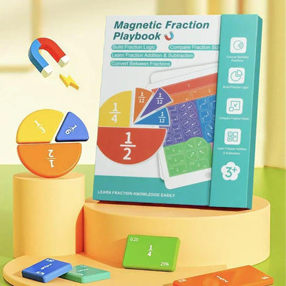 🧩 50% RABATT! 🧲 Montessori Fraktionspussel – Magnetiska Delar, Pedagogiskt & Utvecklar Matematikförståelse ✨