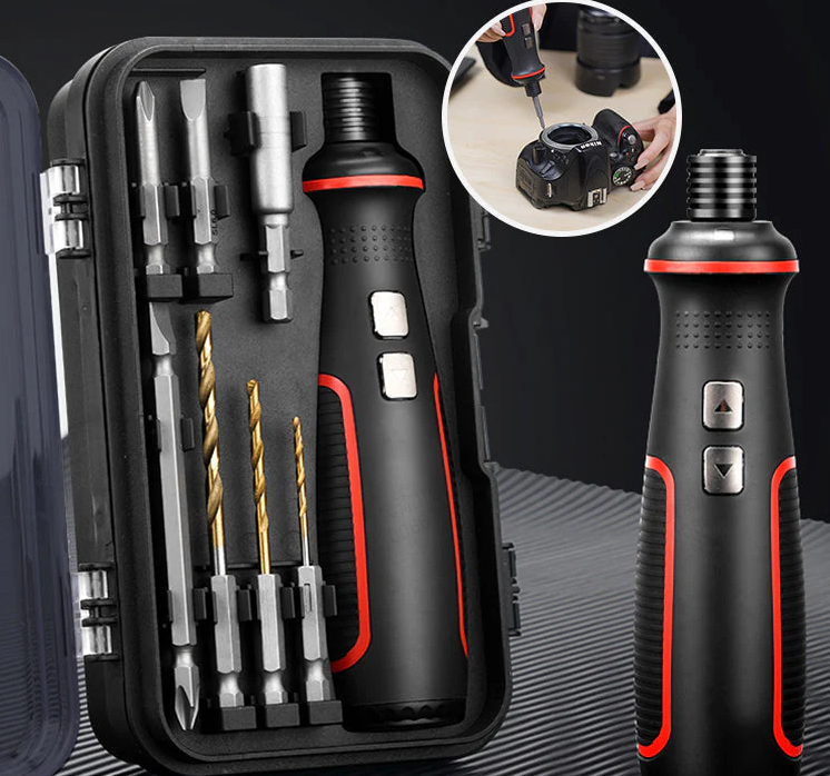 "🔧⚡️ Mini elverktygssats – Ta med dig byggmagi! Vrid skruvar som att plocka presenter! 🎁📦"