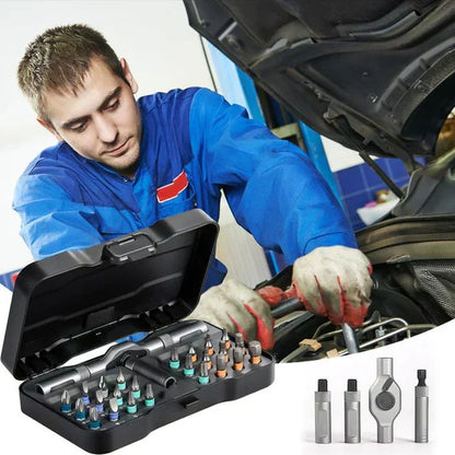 ⚡ 24-i-1 DIY Skruvmejseluppsättning – Kompakt, Bärbar & Magnetisk! 🔧