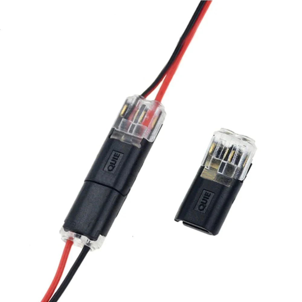 Two-wire plug connector with locking tab – lantecy