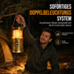 Bärbar solcellsdriven LED-campinglampa för utomhusbruk och nödsituationer