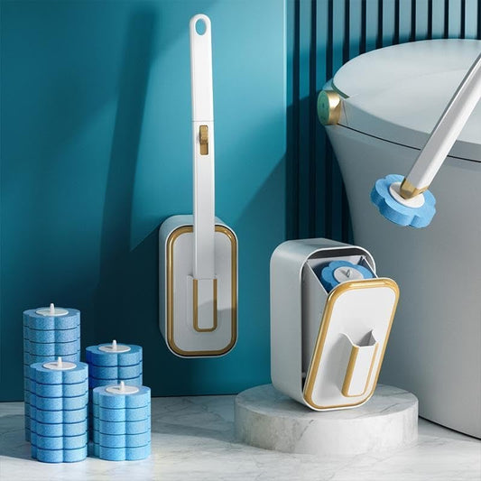 ÖVER 50 000 SÅLDA ENHETER!🚽💦Ett innovativt set med engångstoalettborstar för väggmontering✨