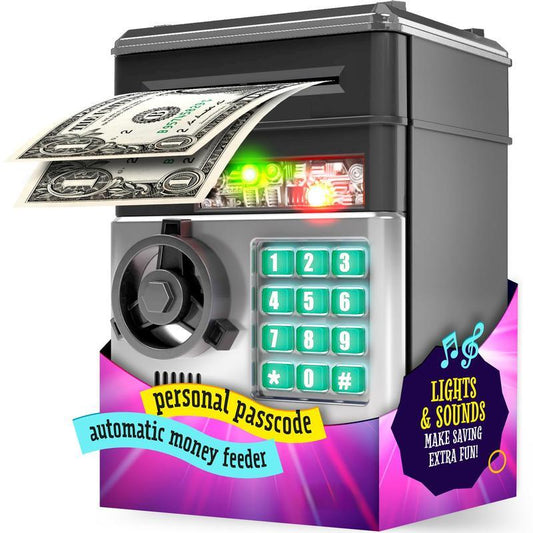 Elektronisk spargris med lösenord