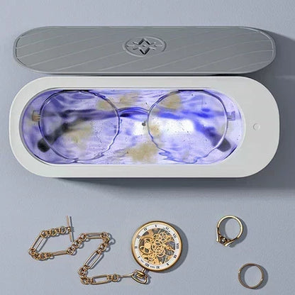 🔥Populära nya produkter🔥Bärbar ultraljudsrengörare för alla typer av smycken och glasögon💎