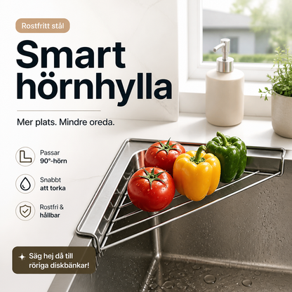 💧🧽 50 % rabatt! En osynlig hjälpare i hörnet vid diskhon som håller arbetsbänken snygg och prydlig! Slipp vattenfläckar och stök – få en välordnad och prydlig diskho.