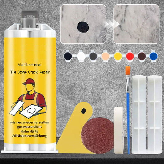 Reparationsset för kakel och sten – professionell spackel för tätning av sprickor, vattentät och färgmatchande sammansättning 🛠️💧