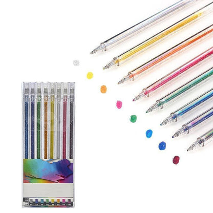 🔥50% RABATT NU!🎁Glitter‑gelpenna‑sats – Jämn skrivupplevelse för konst och anteckningar🎨✨