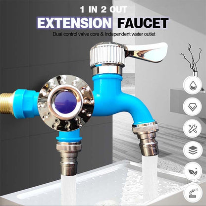 🚰Utomhus frostskyddsmedel dubbelkontroll kran🚰