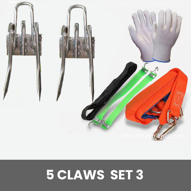 Outdoor Tree-Climbing Anti-Slip Cat Claw Shoes Set