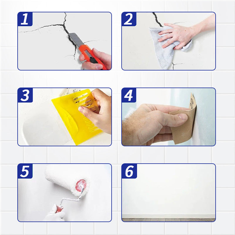 ⏳Time-limited 49% OFF⏰Elastic Crack Resistant Wall Repair Paste