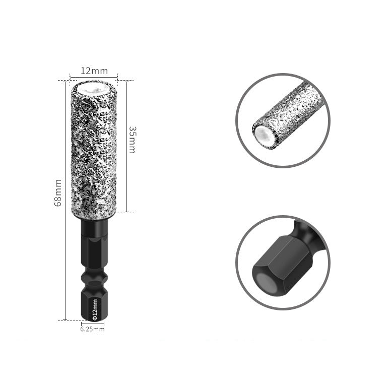 2-in-1 Hexagonal Shank Brazing Dry Drilling Specialized Hole Opener