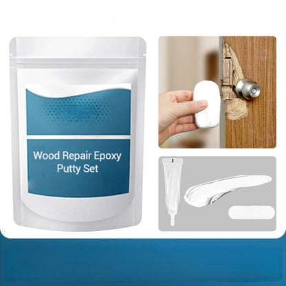 🔨 56% RABATT NU! 🏠 Epoxispackel för Träreparation – Hög Flexibilitet, Stark Vidhäftning & Härdar Som Sten – Reparerar Hål, Sprickor & Mellanrum i Trä, Dörrar & Möbler 🛠️