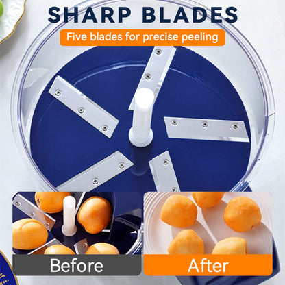 Transparent Electric Fruit and Vegetable Peeler