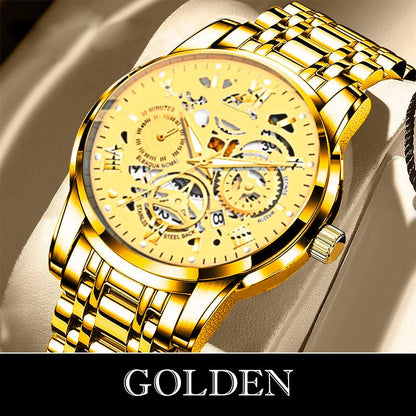 ⌚Time-Limited 50% OFF NOW! 🔥Men's Waterproof Roman Skeleton Automatic Mechanical Watch