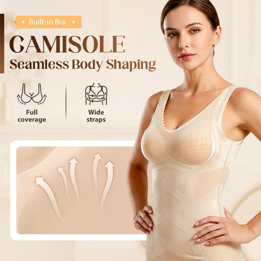 Sömlös formande camisole med inbyggd bh