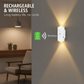 Uppladdningsbar magnetisk vägglampa