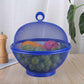 🍎 56% RABATT NU! 🍓 Fruktkorg med lock & inbyggd sil – andningsbar mesh, avrinning & dekoration i ett 🛡️