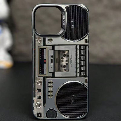 🔥🎁Nyhet 50 % RABATT🔥Retro mobilskal med bärbar kassettbandspelare-design