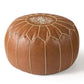 Vintage, rund marockansk sittpuff