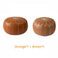 Vintage, rund marockansk sittpuff