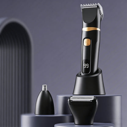 🪒🔥 50 % RABATT NU! 3-i-1 Elektriskt Groomingkit – Sladdlöst & USB-Uppladdningsbart – Smidig Ansning Hemma & På Resan ✨🧔