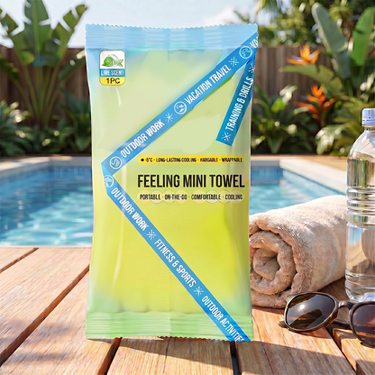 💦 Handduk med omedelbar kylande effekt – bärbar, andas bra, perfekt för träning och resor!