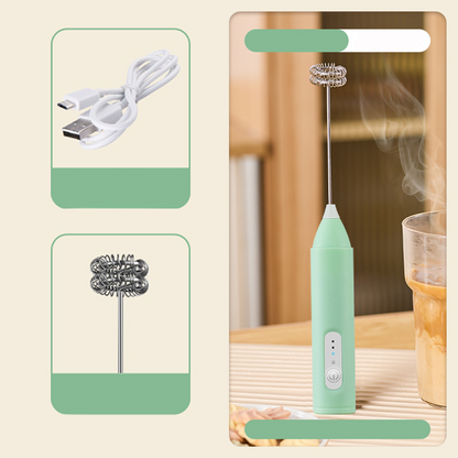 🥄 50% RABATT NU! Elektrisk dryckesskummare – 3 hastigheter, 180 min batteritid & tyst drift – perfekt för mjölkskum, grädde, barnmat och milkshakes ☕✨