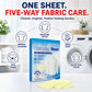 🧺 50% RABATT NU! Laundry Whitening Sheets – kraftfull borttagning av gulning, färgfixering & långvarig doft – dina vita plagg förblir strålande rena ✨💧