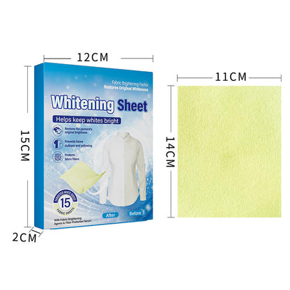 🧺 50% RABATT NU! Laundry Whitening Sheets – kraftfull borttagning av gulning, färgfixering & långvarig doft – dina vita plagg förblir strålande rena ✨💧