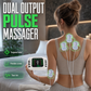 ⚡ 50% RABATT NU! Portabel elektrisk massageapparat – dubbel utgång, smidig & kompakt – lindra trötthet och spänningar i nacke, rygg, armar och ben 💆‍♀️✨