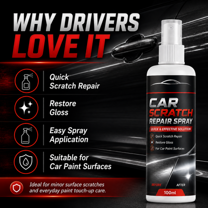 🚗Universell reparationsspray för repor på bilar | Nanokeramisk DIY-produkt för borttagning av lätta repor och virvelmärken, återställer glansen på alla bilfärger, 100 ml