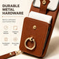 📱 52% RABATT NU! ✨ Magnetic Wallet Case with Ring Stand – plånboksfodral, 360° ringstativ & avtagbar axelrem – perfekt för vardagen, resor och stil 👜🔒