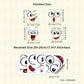 🤗4 ark med roliga klistermärken med smileys🤗