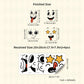 🤗4 ark med roliga klistermärken med smileys🤗