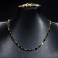 ✨ 50 % RABATT NU! 💎 Glittrande smyckeset – halsband & armband – kubisk zirkonia – perfekt för vardag och fest 🖤