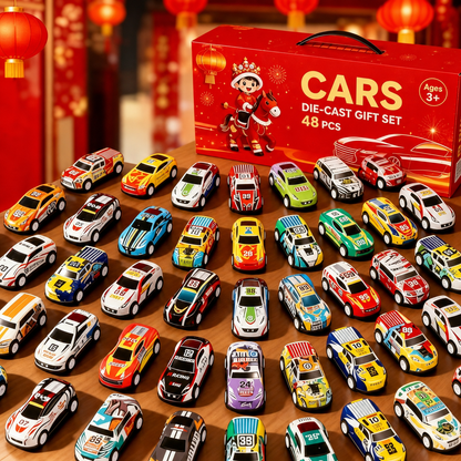 🎄 50% RABATT NU! 🎁 Foldable Toy Car Garage Play Set – dragbacksbilar, LED-belysning & hopfällbar bana – perfekt för kreativ lek och racingäventyr 🏎️✨