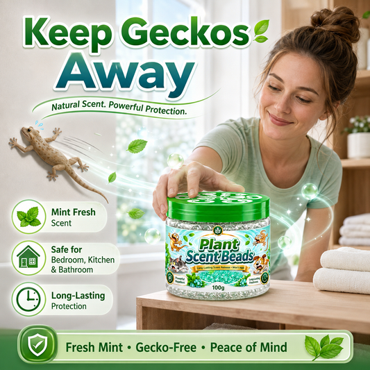 🐁Naturliga Växtbaserade Geckobortdrivande Gelpärlor🦟
