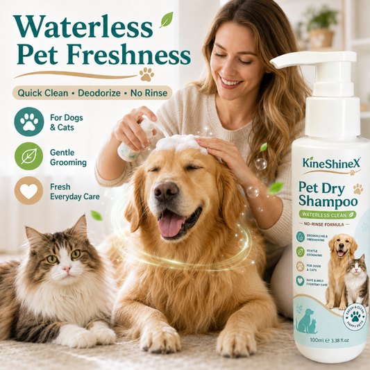 🐾 50% RABATT NU! 🧴 Rinse-Free Pet Shampoo Mousse – vattenfri, lugnande & fräsch doft – perfekt för känsliga hundar och katter 🐕🐈✨