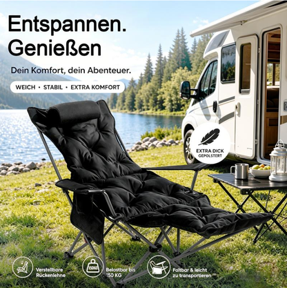 🪑 57% RABATT NU! 🏕️ Bärbar justerbar hopfällbar stol för utomhusbruk – lätt, stabil & mångsidig – perfekt för trädgård, camping, strand eller terrass ✨🌿