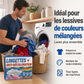 Färgade absorberande ark för blandad tvätt