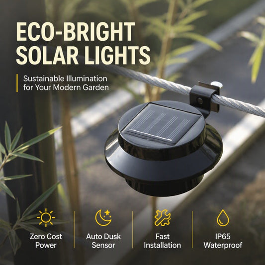 🌞 2+1 GRATIS! Vattentät solcellsdriven LED-lampa för takränna & vägg 🌞💡