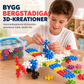 🧩 3D-byggklossar för barn med snöflingor som passar ihop