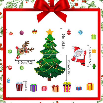 🎄【3D-magnetplattor med jultema】✨Ett enkelt klister – och kylskåpet förvandlas på ett ögonblick till en julstuga