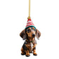 🎄 7 stycken 🐶 Julgransprydnad för hund✨Hängande hundprydnader