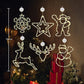🎄❄️ DIY-julsnöflingor med sugkoppar och LED-belysning ✨ | Batteridrivna, varmt sken och flerfärgade, fönsterbelysning med sugkoppar, juldekoration för hemmet och festen