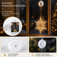 🎄❄️ DIY-julsnöflingor med sugkoppar och LED-belysning ✨ | Batteridrivna, varmt sken och flerfärgade, fönsterbelysning med sugkoppar, juldekoration för hemmet och festen